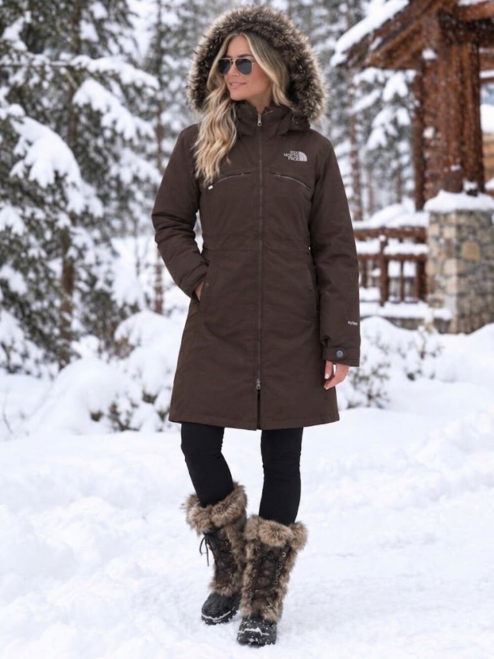 The North Face Hyvent Arctic Parka Brownie / Brown XL
